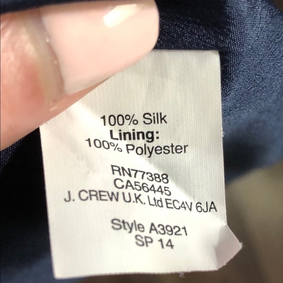 J crew dress open back shift silk dress  SZ 0 - Picture 10 of 10